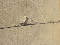 example of concrete distress