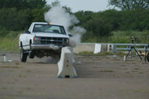 barrier crash test: sequence 2