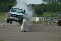 barrier crash test: sequence 3