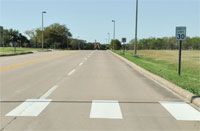 crosswalk 2 of 3; marking treatment - continental markings