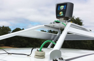 roof of one of Google's self-driving cars with Lidar and GPS hardware attached