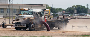 pipe barrier crash test sequence: 2