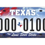 Texas license plate