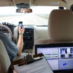 Inside of car distracted driving research project