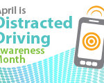 Graphic advertising Distracted Driving Month