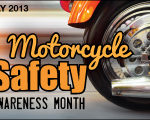 Graphic advertising Motorcycle Safety Month