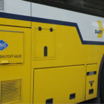 Side of a CNG-powered DART bus