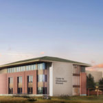 Conceptual design of Center for Infrastructure Renewal building.