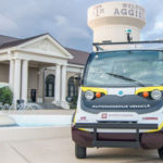 Autonomous golf cart on the Texas A&M University Campus