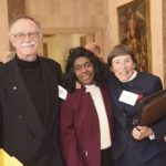 Dock Burke, TTI Center Director and Research Economist (Retired), Dr. Ledé, and TTI Executive Associate Agency Director Katie Turnbull.