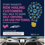 Graphic | Study Suggests Ride-Hailing Customers Will Help to Shape Self-Driving Car Use Patterns. | Study Sponsored by Lyft, Analytics done by TTI.