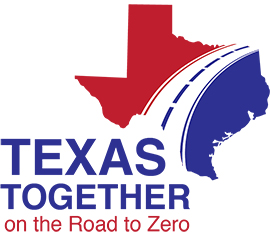 Texas Together on the Road to Zero (logo)