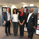 TTI officials with the Manager of the Technology Transfer Center in Namibia.