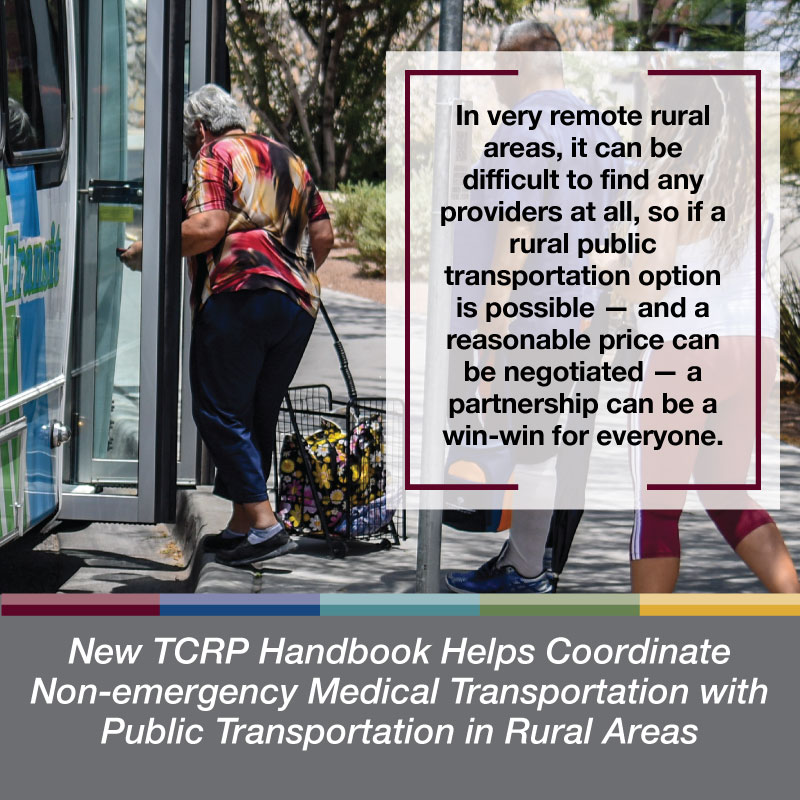 New TCRP Handbook Helps Coordinate Nonemergency Medical Transportation