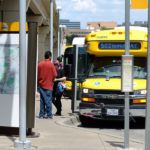 DART park and ride transit bus.