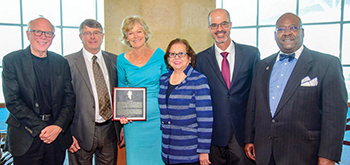 Left to right: Todd Hunter; Charles W. Zahn, Jr.; Judy Hawley; Hope Andrade; Marc D. Williams; and Greg Winfree.