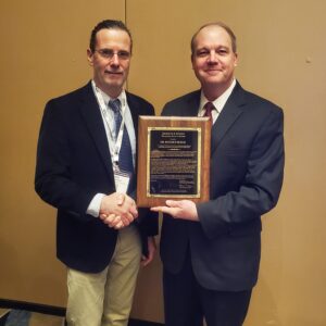 Roger Bligh received the Kenneth A. Stonex Roadside Safety Award at the Transportation Research Board conference.