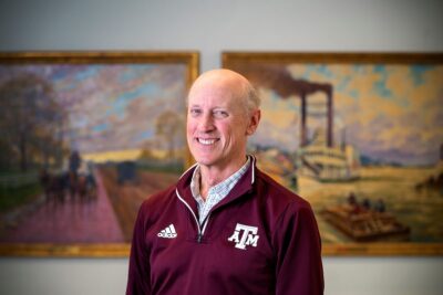 Headshot of Tim Lomax courtesy of Laura McKenzie/Texas A&M University Division and Marketing & Communications.