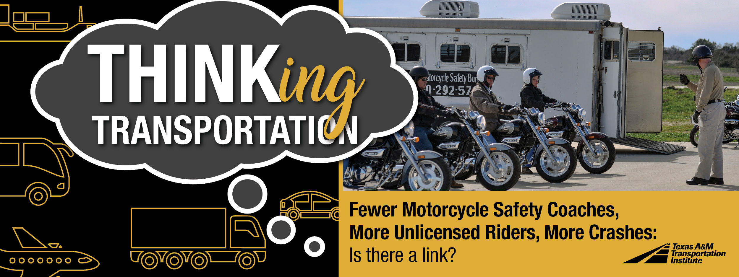 Thinking Transportation (podcast). Fewer Motorcycle Safety Coaches, More Unlicensed Riders, More Crashes: Is there a link?
