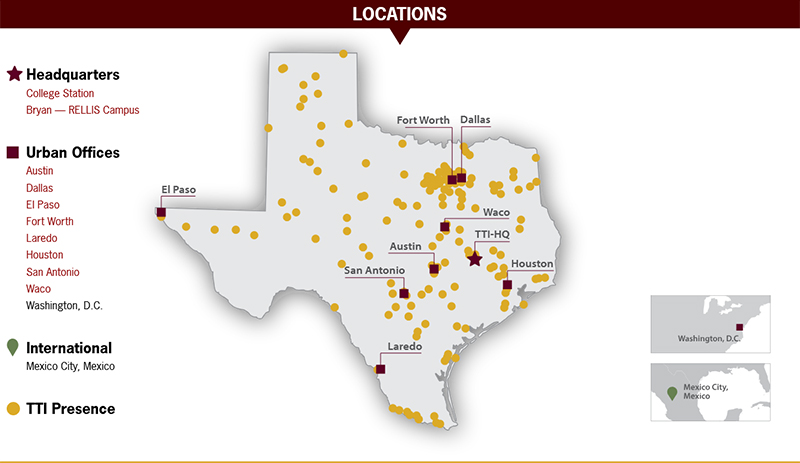 TTI locations.