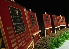 81st Annual Short Course opening session - stage with award plaques