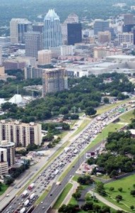 Aerial photo of Austin
