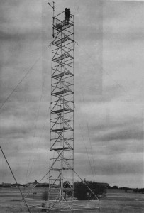 historical image of a tower