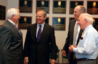 left to right: McKinney, Edwards, Christiansen, and Oberstar