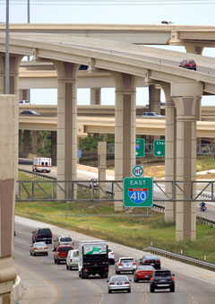 Texas freeway interchange