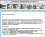 Screenshot from the Regional Service Planning website.
