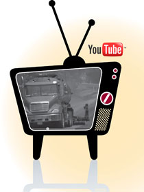 Example VSR within a retro TV graphic