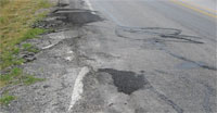 picture 3 of 3 showing type of pavement failure