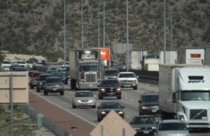 This is a photo of traffic in El Paso, Texas